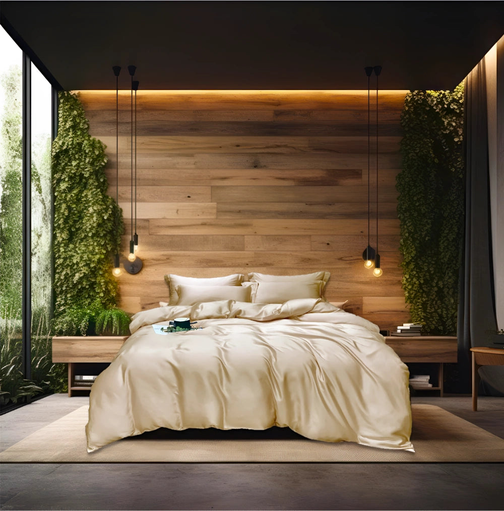 Bambus Putetrekk, Beige 50x70