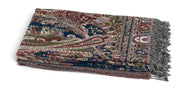Ullpledd Paisley Blue/Rose