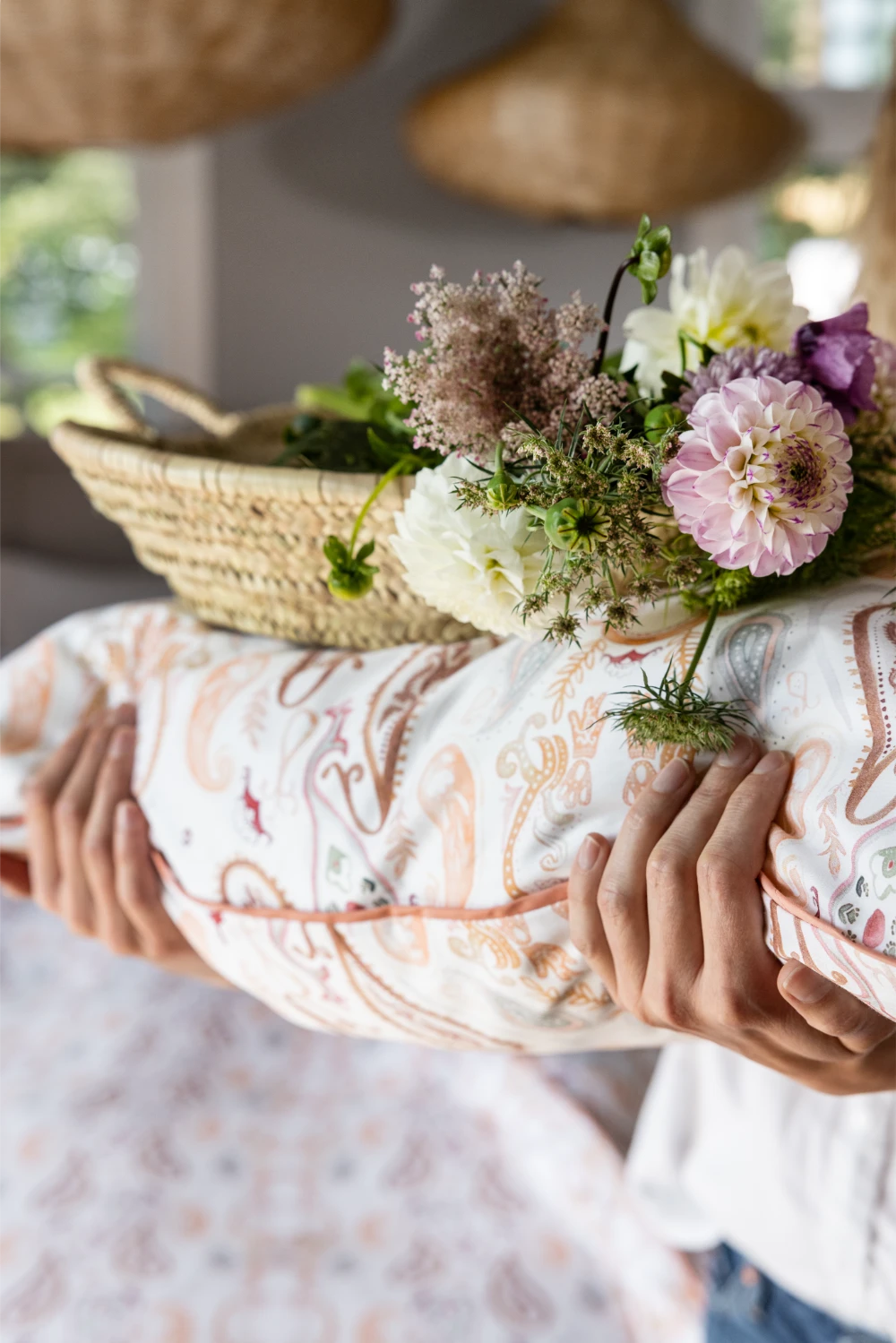 Sengesett Borås Cotton Fabiola Rosa