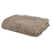 Ullpledd paisley beige