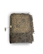 Ullpledd Paisley sort