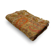Ullpledd Paisley Burnt Orange