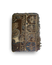 Ullpledd Paisley Dark blue