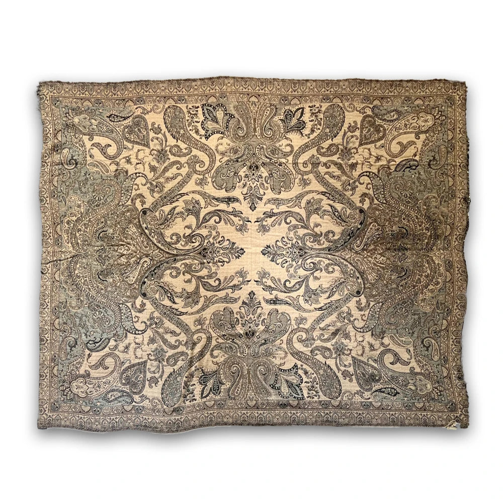 Ullpledd Paisley sort