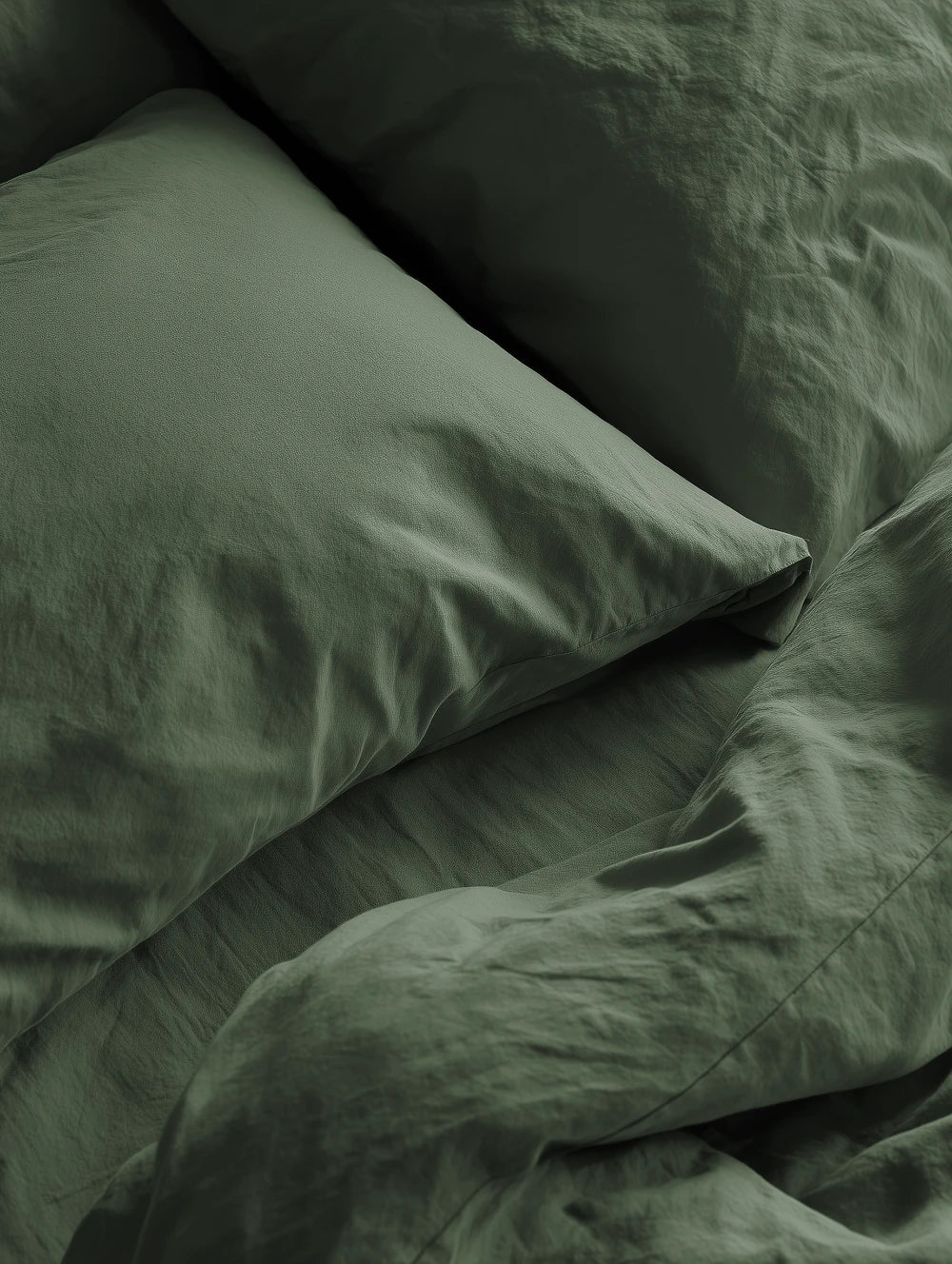 Soft Cotton Sengesett Mørk Grønn