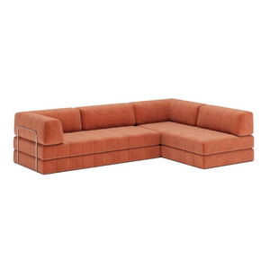 Sovesofa L med armlene