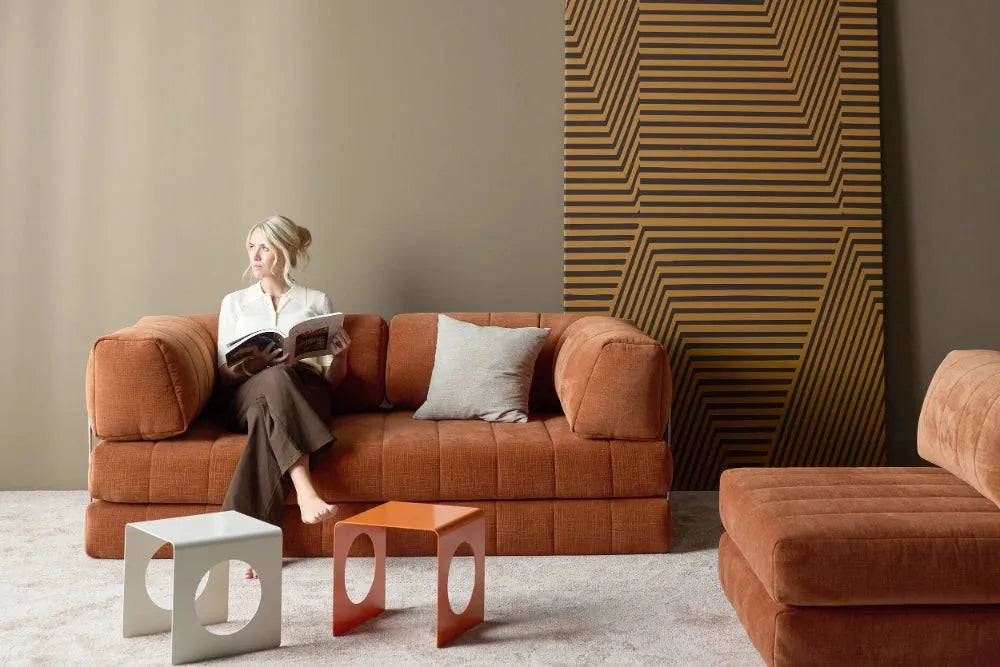 CozyPad sovesofa med armlener – miljøbilde