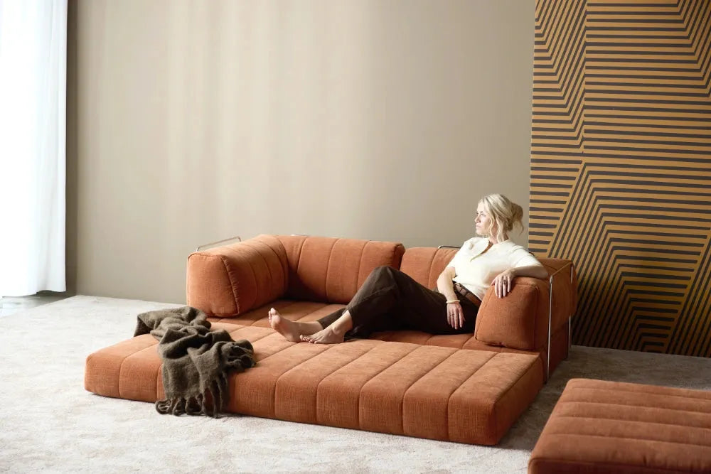 CozyPad sovesofa med armlener – detaljbilde