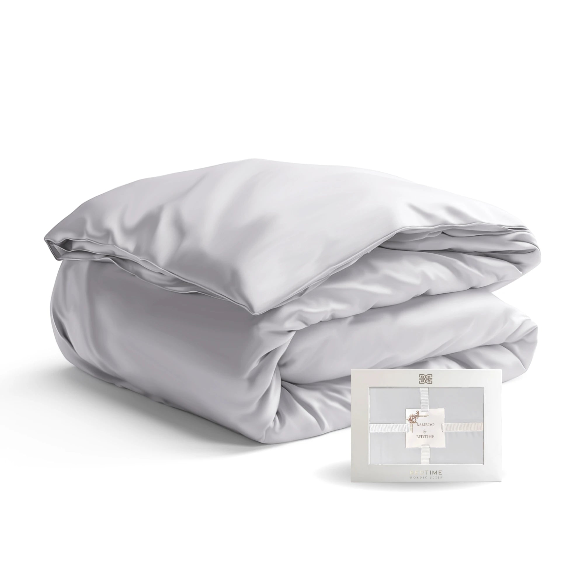 Bambus Sengesett, Lys Grå Bedtime.no.