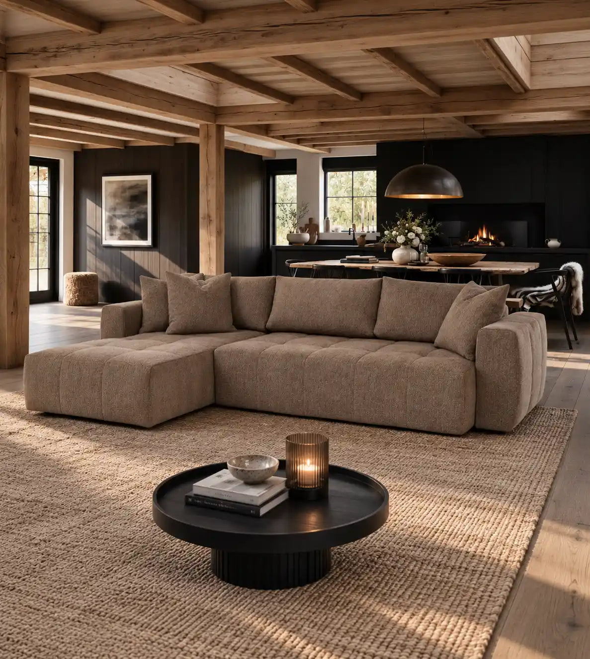 Sovesofa Fantasy med sjeselong – Hovden