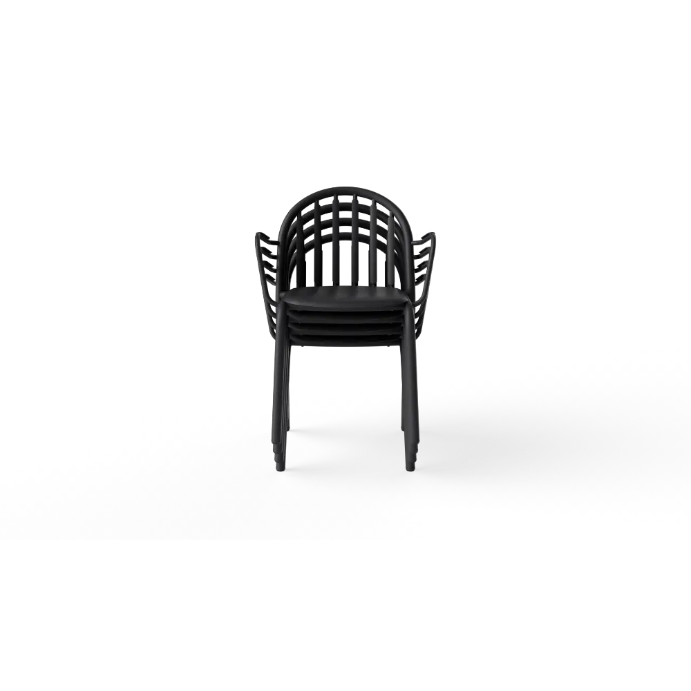 Fatboy Hagestol med Armlener Fred's set anthracite (4 pcs) Bedtime.no.