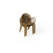 Fatboy Hagestol med Armlener Fred's set mochaccino (4 pcs) Bedtime.no.