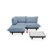 Fatboy Utesofa paletti set medium storm blue incl. table Fatboy
