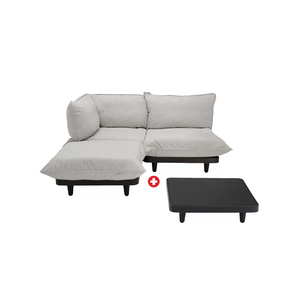 Fatboy Utesofa paletti set medium mist incl. table Fatboy
