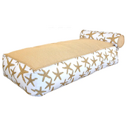 VILEBREQUIN deckchair beige raffia with star print Bedtime.no.