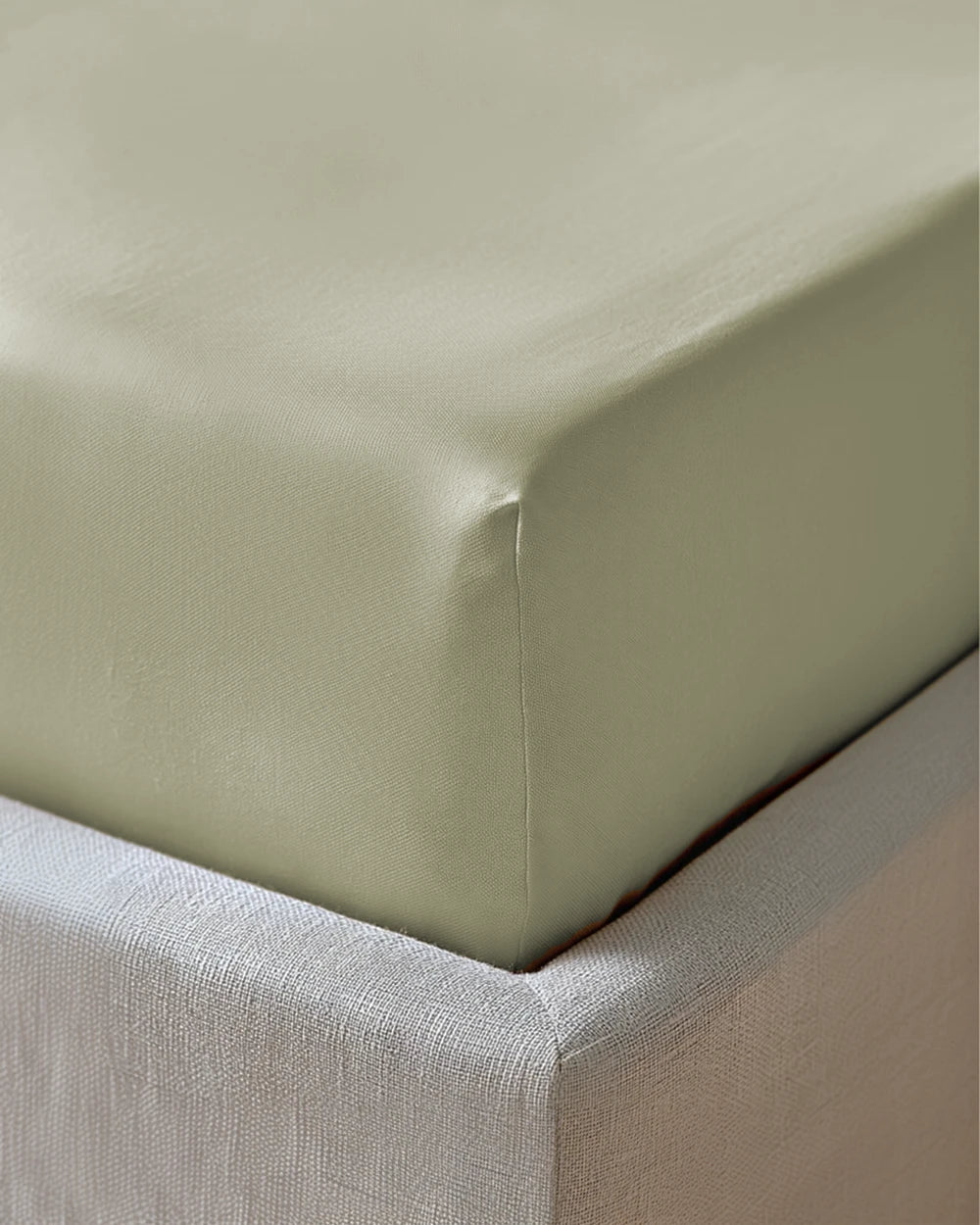 Soft Cotton Laken Lys Grønn Bedtime.no Bedtime Collection.