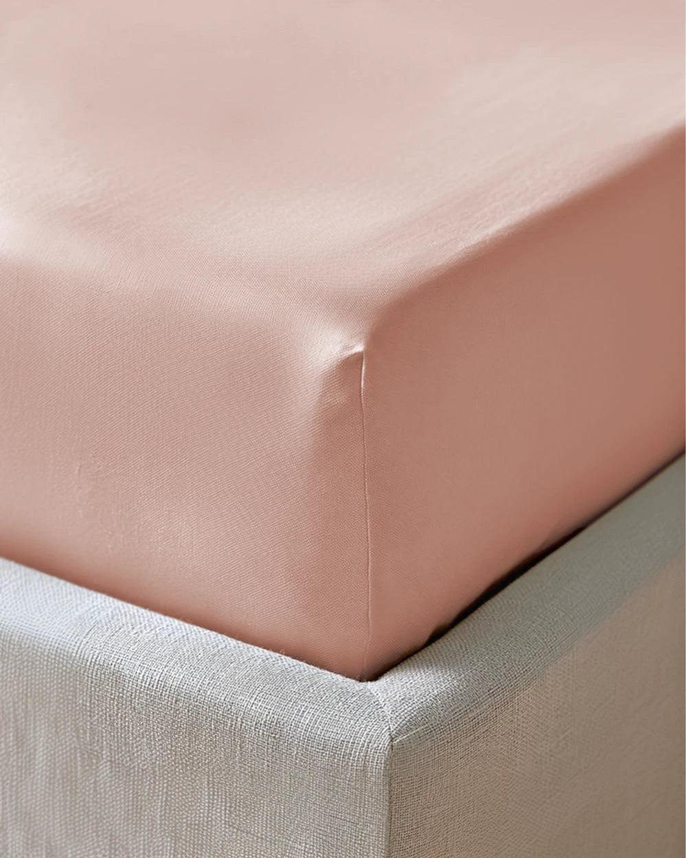 Soft Cotton Laken Lys Fersken Bedtime.no Bedtime Collection.