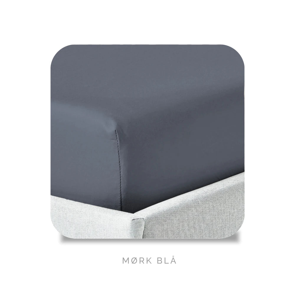 Soft Cotton Laken Mørk Blå