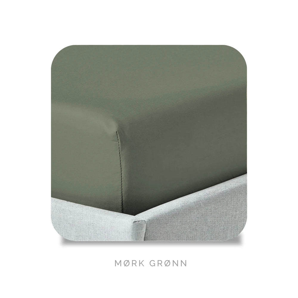 Soft Cotton Laken Mørk Grønn