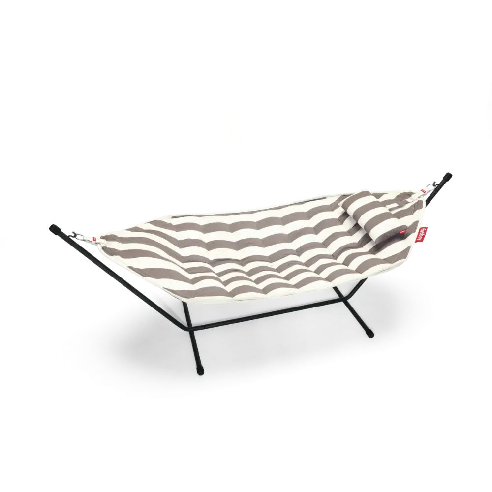 Hengekøye Headdemock Superb fra Fatboy stripe cacao incl. Pillow