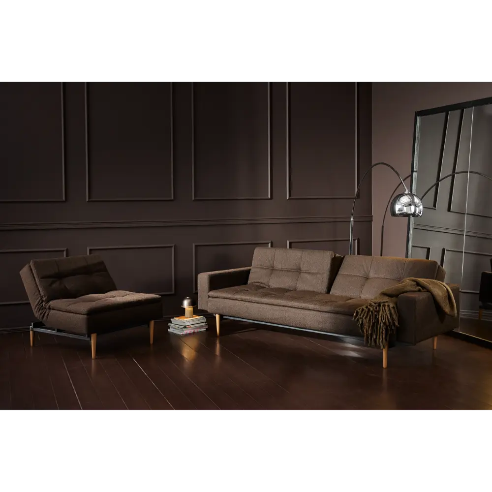 Sovesofa Dublexo med Armlener & Lys Styletto ben fra Innovation Living