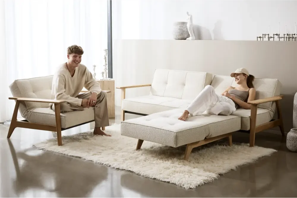 Sovesofa Splitback med Frej ben fra Innovation Living