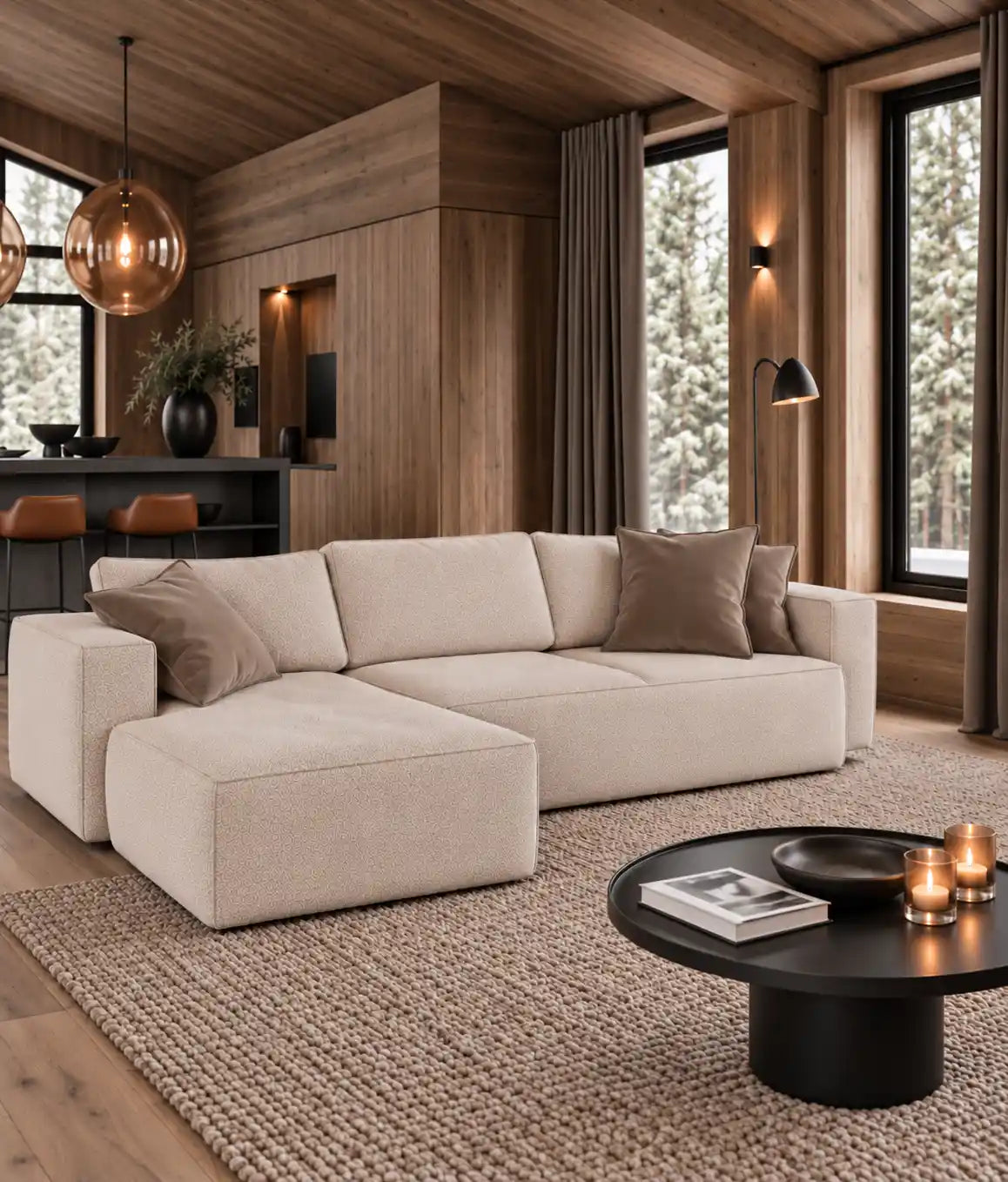 Sovesofa Melody med sjeselong