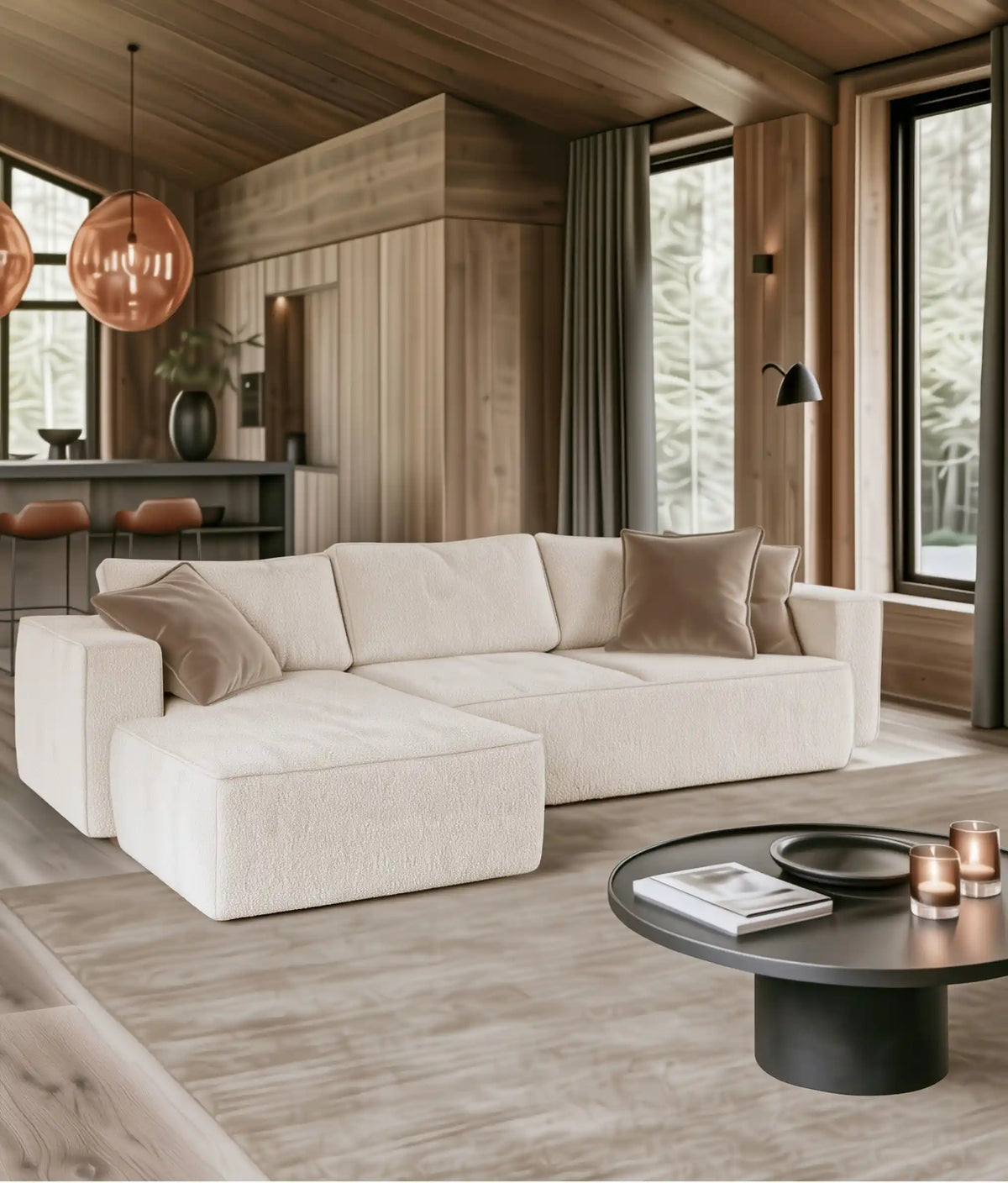 Sovesofa Melody med sjeselong