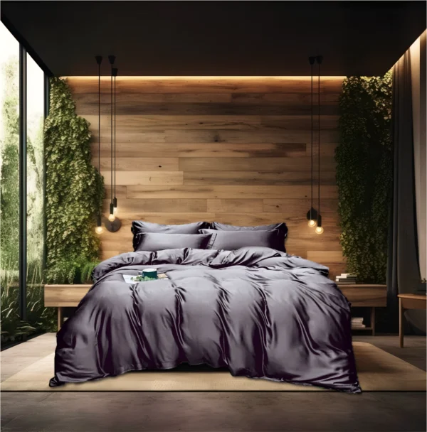 Bambus Sengesett, Mørk Grå Bedtime.no.