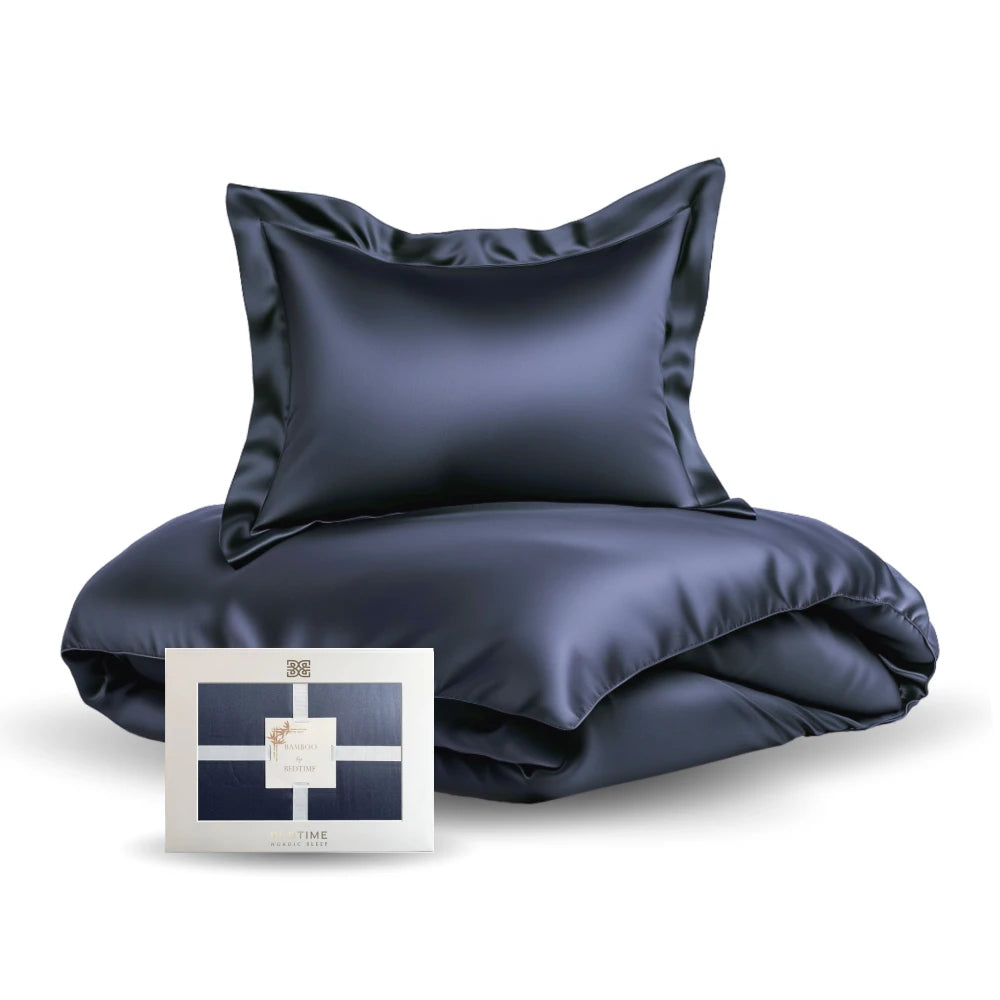 Bambus Sengesett, Blå Bedtime Collection