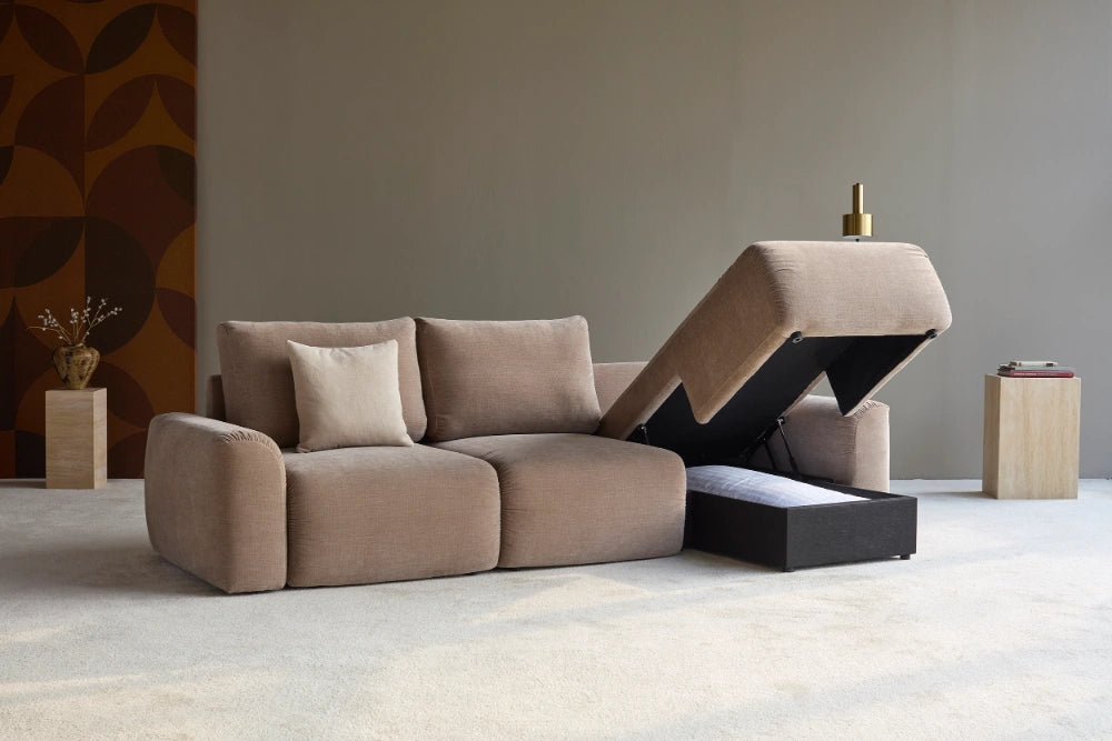 Sovesofa Norum Chunky med sjeselong