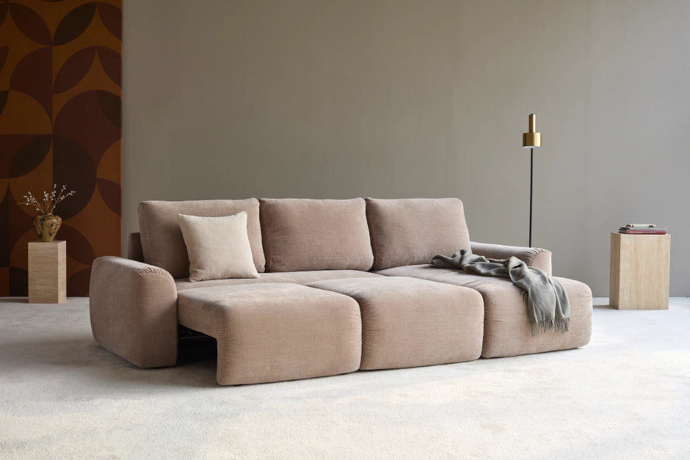 Sovesofa Norum Chunky med sjeselong