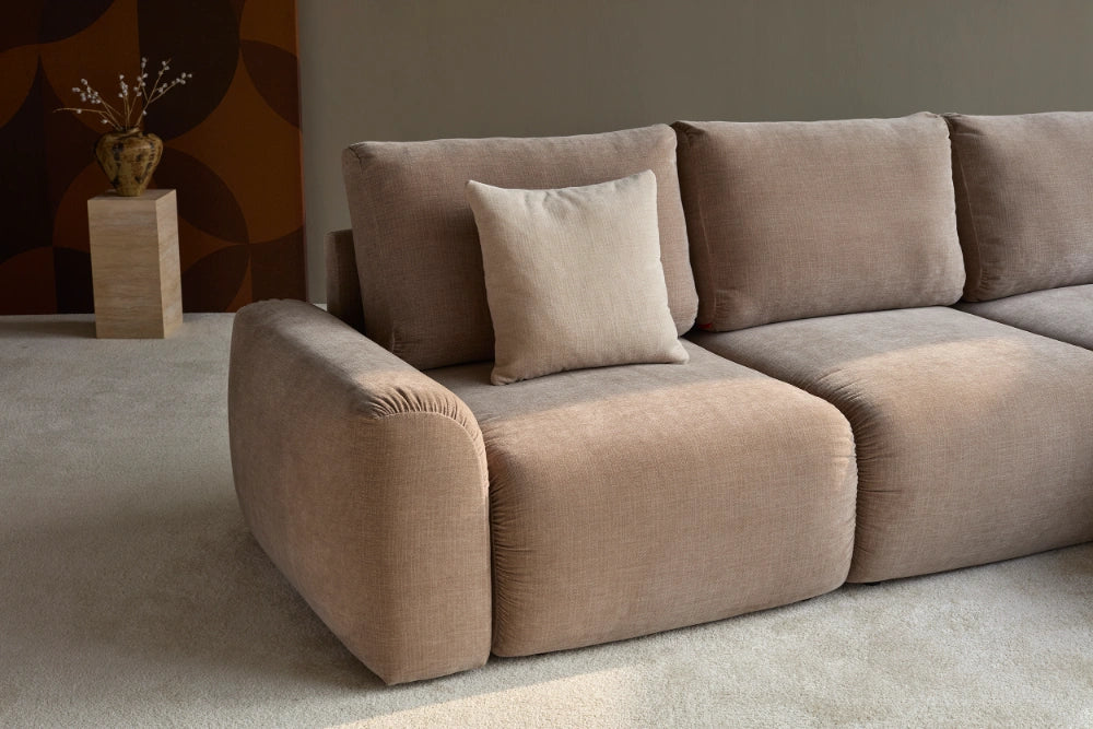 Sovesofa Norum Chunky med sjeselong