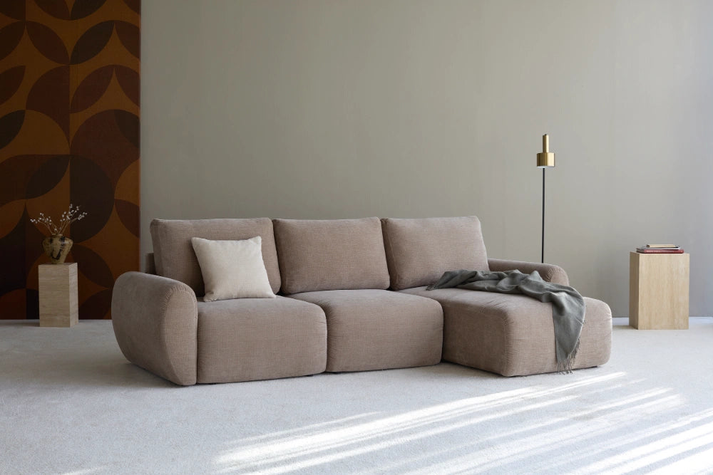 Sovesofa Norum Curve med sjeselong