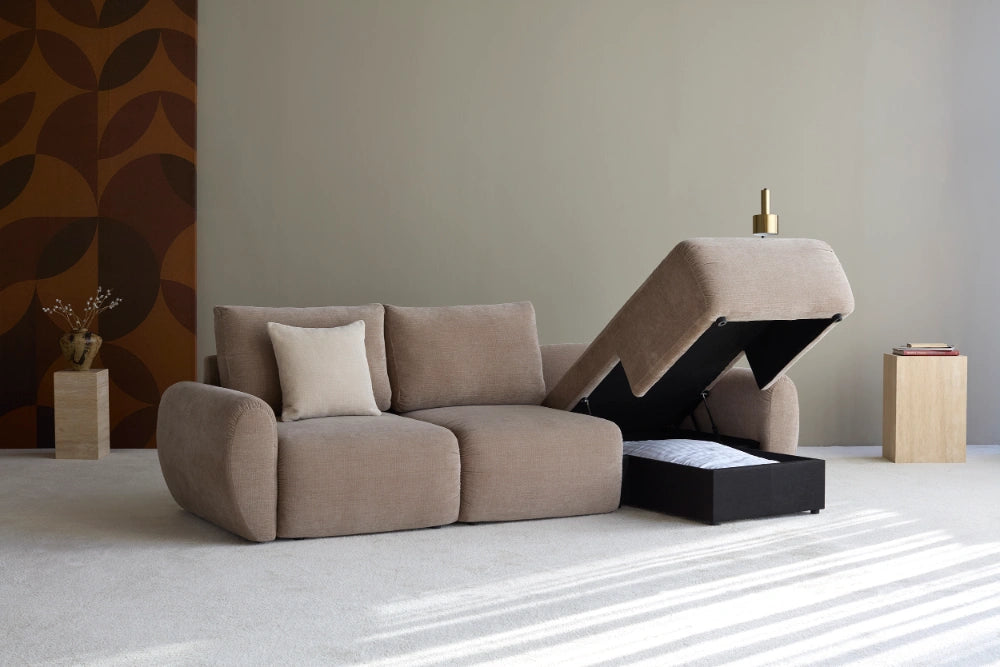 Sovesofa Norum Curve med sjeselong