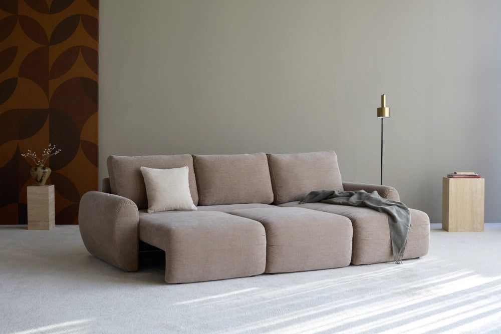 Sovesofa Norum Curve med sjeselong