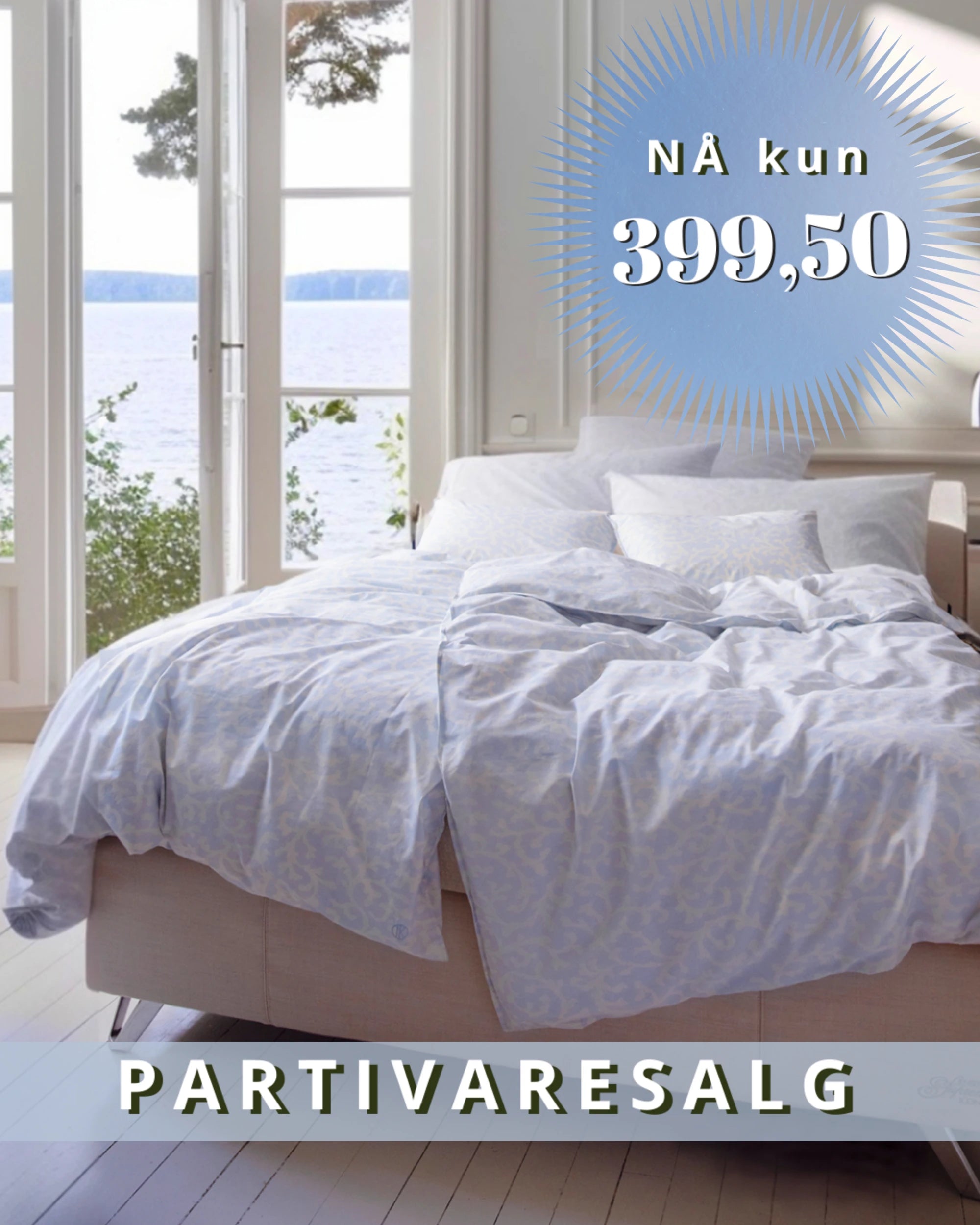 Tone Kroken La Mer sengesett Lys blå