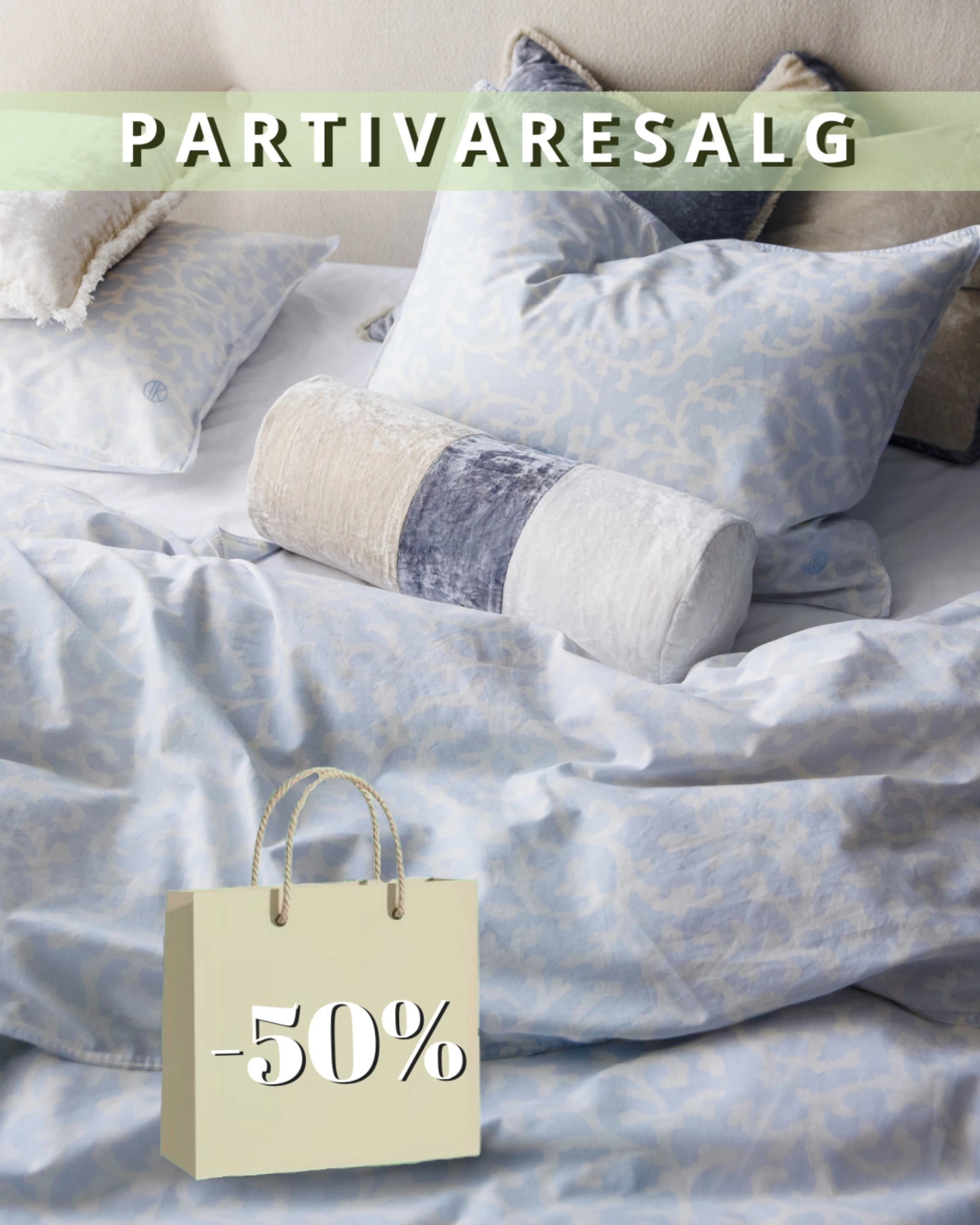 Tone Kroken La Mer sengesett Lys blå