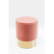 Puff Stool Cherry Mauve Brass Ø35cm Special