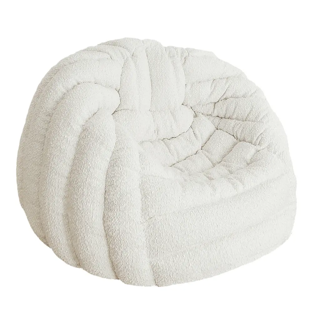 Pouf XL curly wool igloo Bedtime.no.