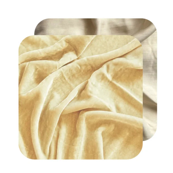 Silkevelour hotellputetrekk Golden Sand 70×100 cm Bedtime.no.