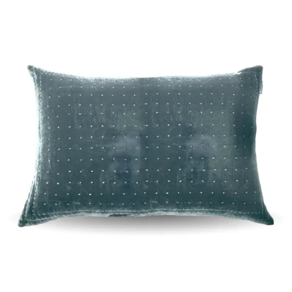 Silkevelour hotellputetrekk Turquoise 70×100 cm