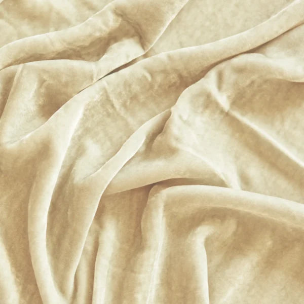 Silkevelour sengeteppe Golden Sand 160x260