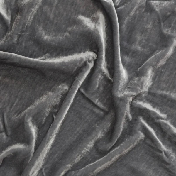 Silkevelour hotellputetrekk Soft Grey 70×100 cm Bedtime.no.