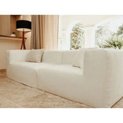 Sofa 3 seter (2 moduler) – Hvit Bedtime.no.