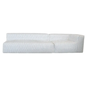 Sofa 4 seter (1 benk + høyre modul) – Blåstripet lin Bedtime.no.