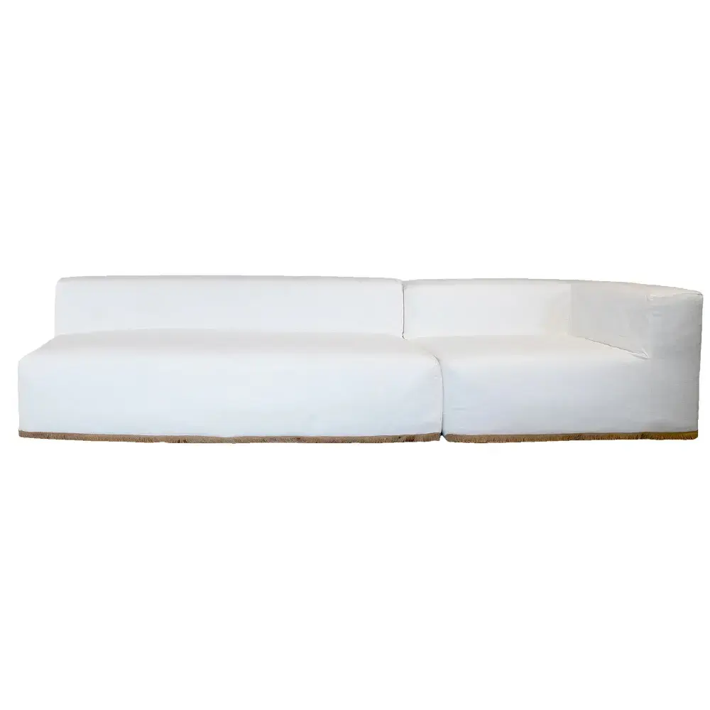Sofa 4 seter (1 benk + høyre modul) – Hvit Bedtime.no.