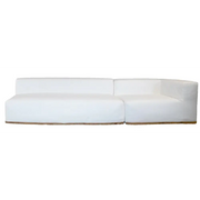 Sofa 4 seter (1 benk + høyre modul) – Hvit Bedtime.no.