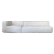 Sofa 4 seter (1 benk + venstre modul) – Naturlig lin Bedtime.no.