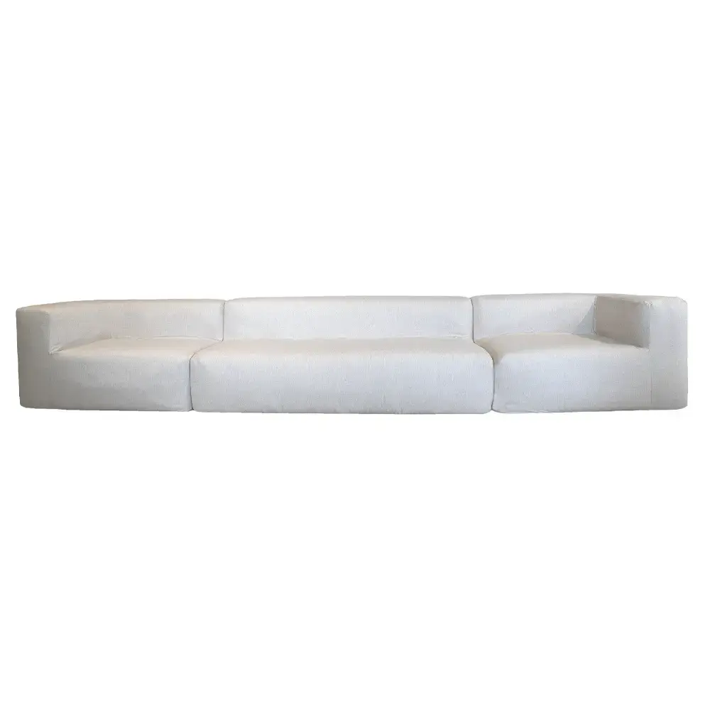 Sofa 5 seter (1 benk + 2 moduler) - Naturlig lin Bedtime.no.